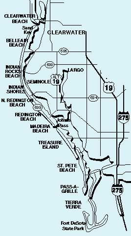 map pinellas county waterfront